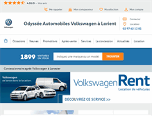 Tablet Screenshot of odyssee-automobiles-lorient.fr